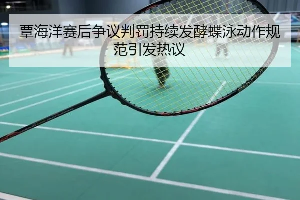 覃海洋赛后争议判罚持续发酵蝶泳动作规范引发热议